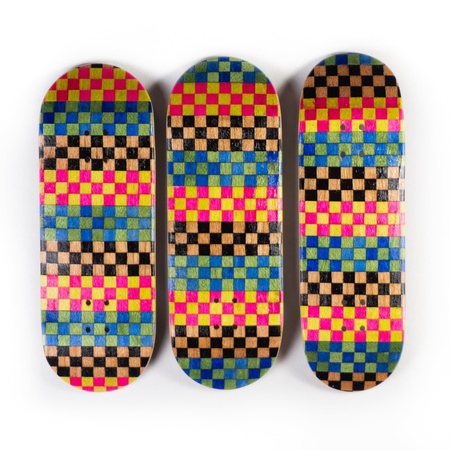 Super Bold Tiny Checkers Split Ply Deck
