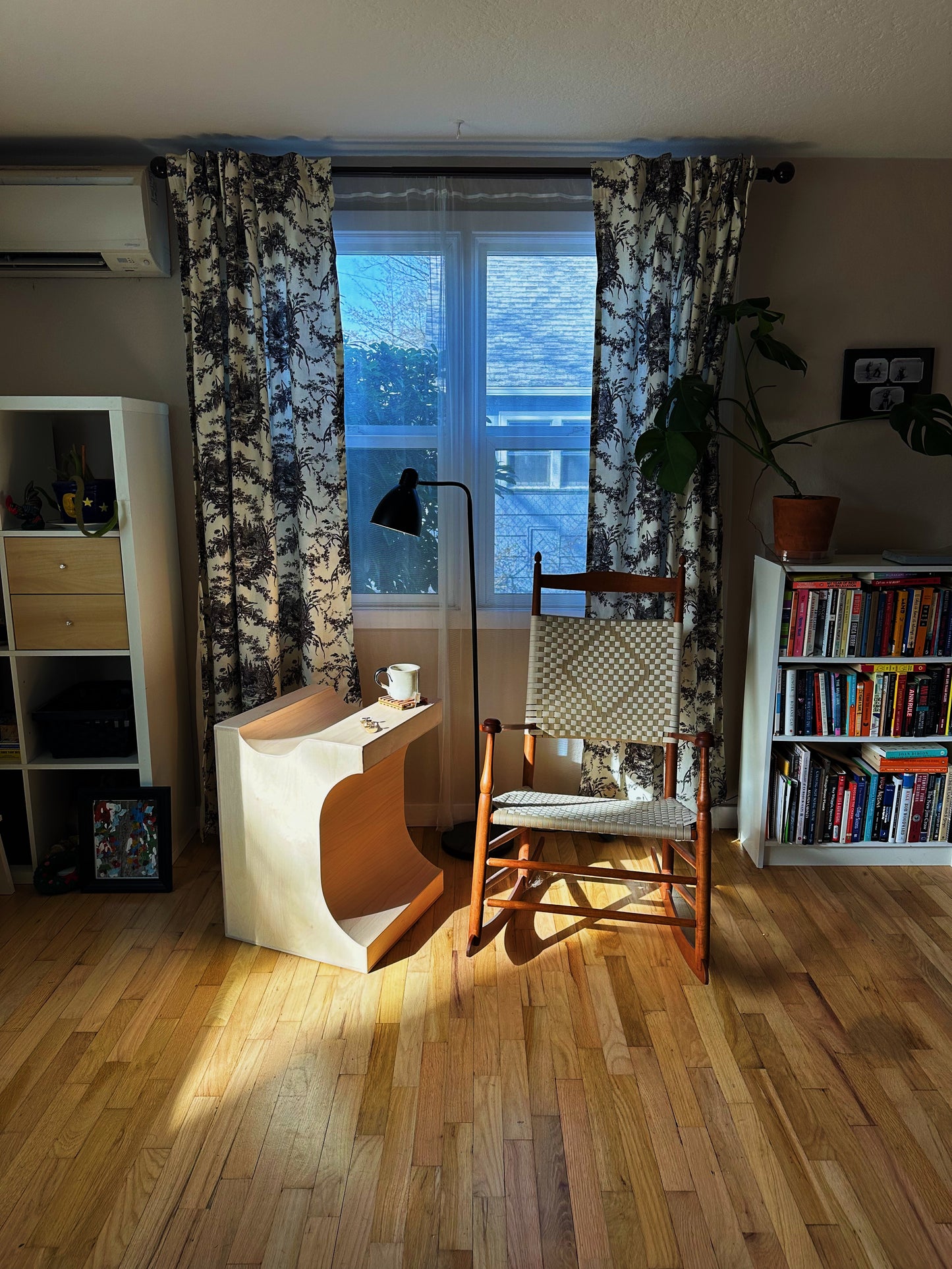 Olive Ash Inlay Side Table